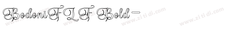 BodoniFLF Bold字体转换